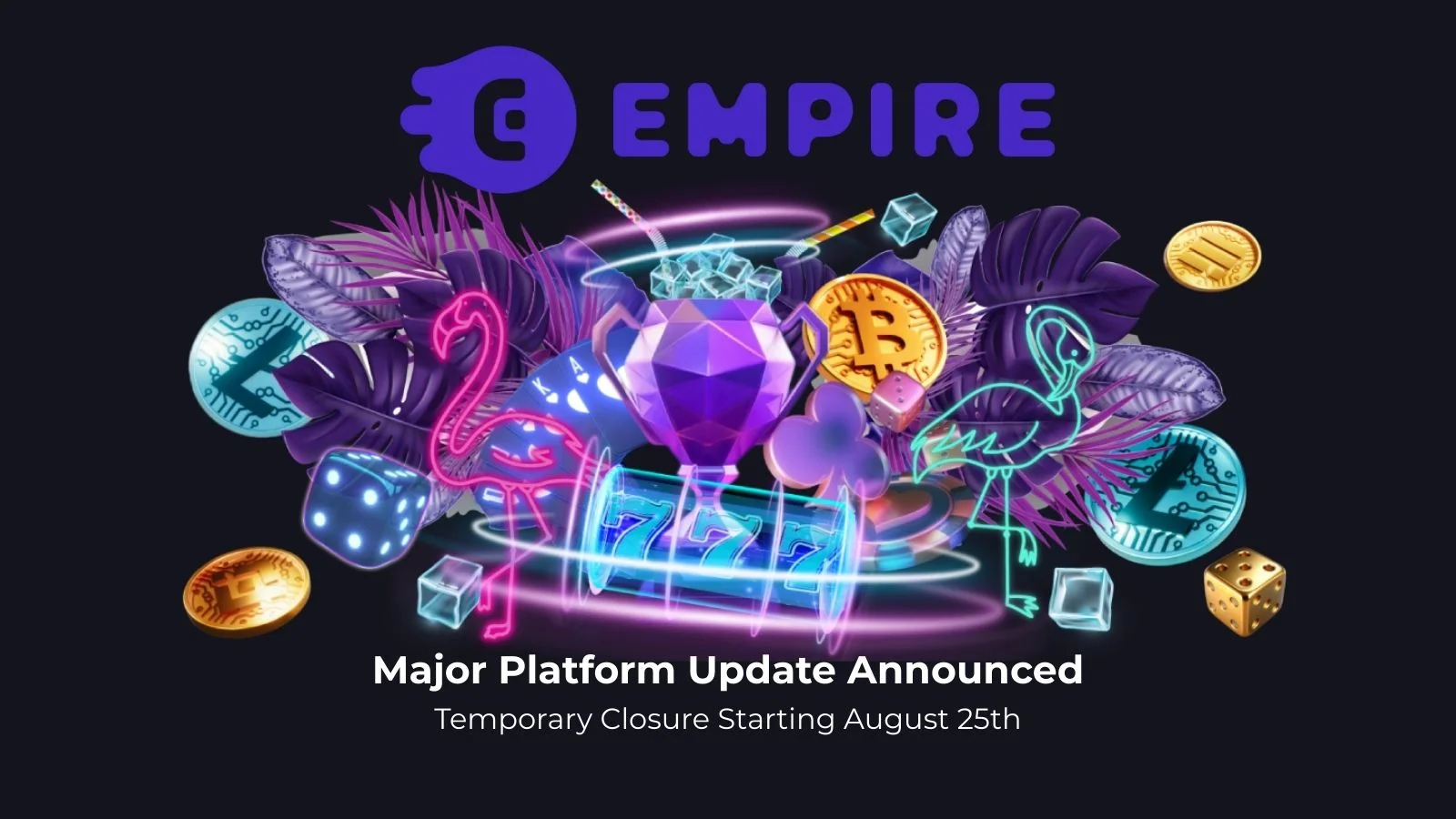 Empire.io Annuncia la Chiusura Temporanea per un Importante Aggiornamento della Piattaforma