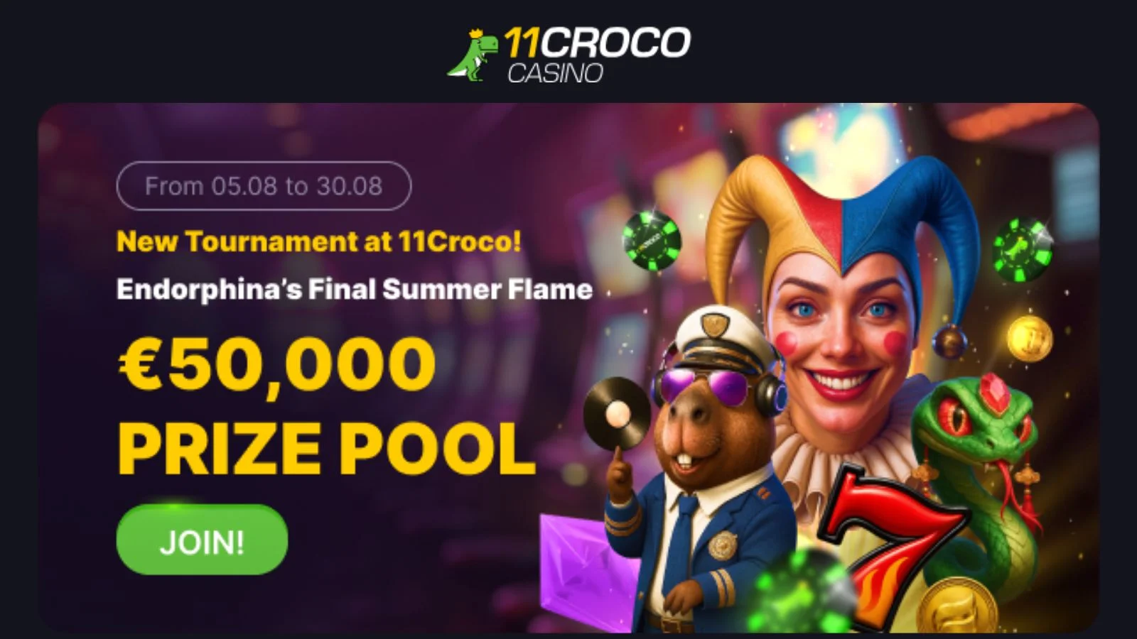 🔥 Accendi il Calore nel Torneo Finale della Fiamma Estiva di Endorphina su 11Croco! 🔥