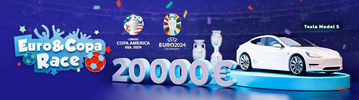 Euro 2024 & Copa America: Win a Tesla in Rolletto Casino!