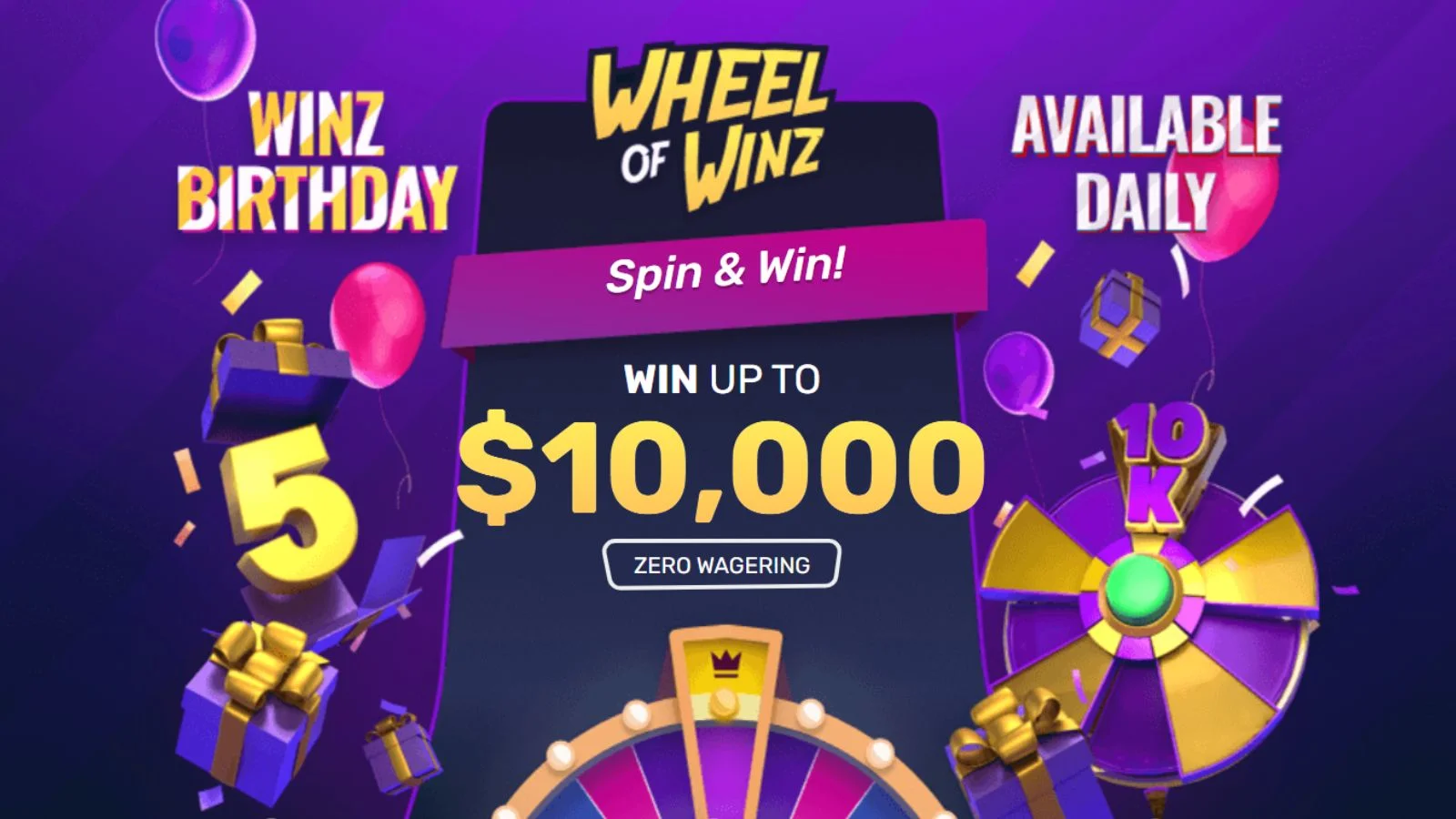 🎉 Spin to Win Daily with Wheel of Winz – No Wagering Required! 🤑