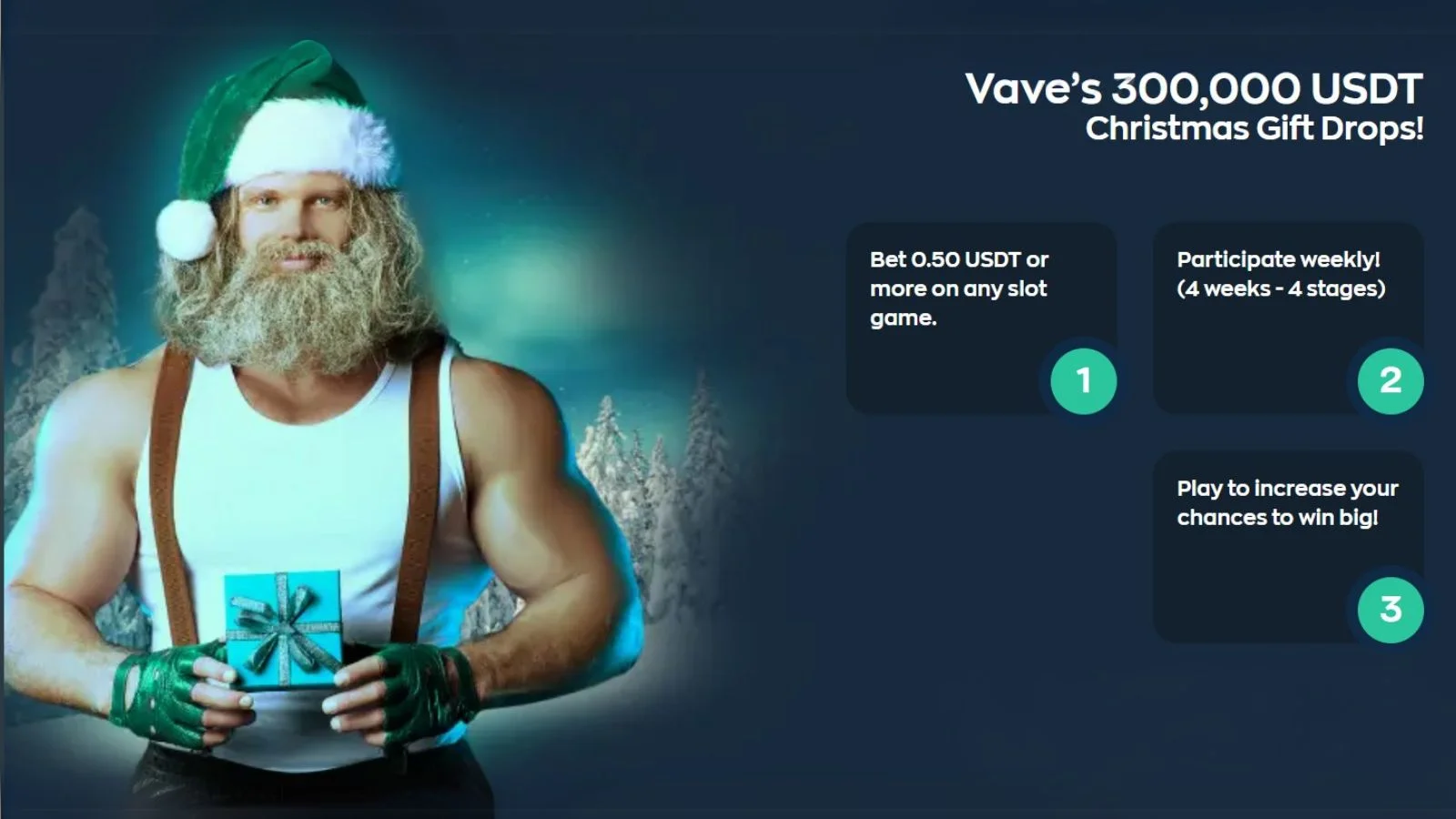 Vave’s Christmas Gift Drops: Win Big at Your Favorite Crypto Casino This Holiday Season! 🎄✨